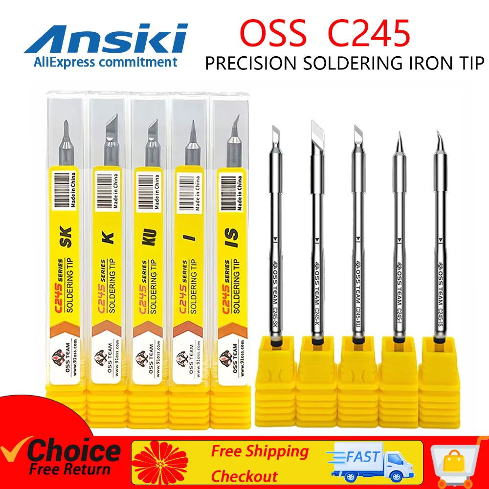 Electronics Repair Kit With Soldering Iron - OSS C245 Kit Perbaikan Ujung Solder
