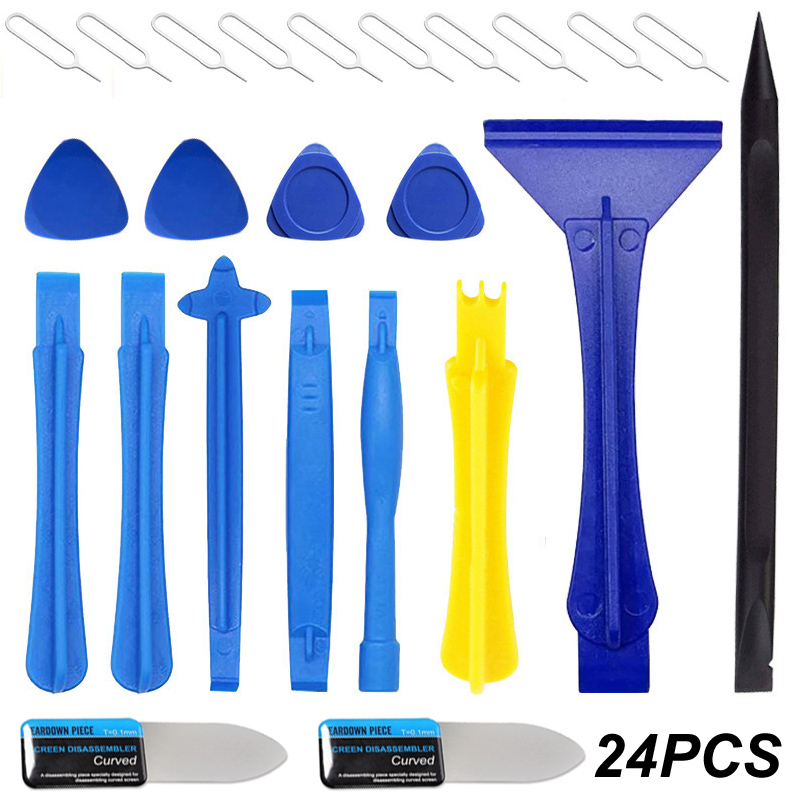 Electronics Repair Manual - 24 buah/set plastik Pry Bar Blade