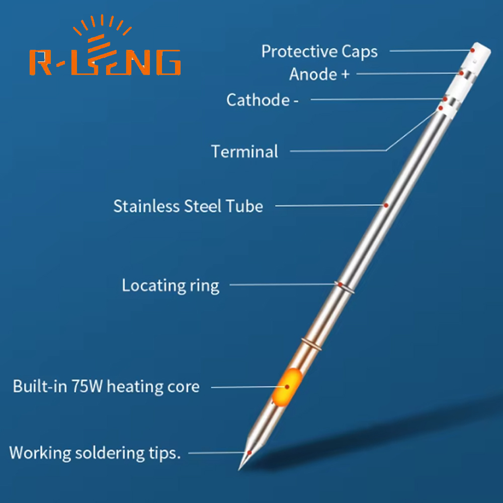 Electronics Repair Kit With Soldering Iron - Kit Stasiun Solder T12, Ujung Solder